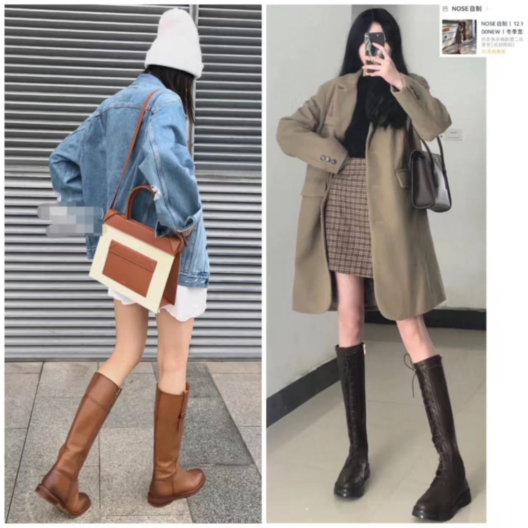 显高又显瘦的长筒靴,显瘦百搭又好看长筒宽靴