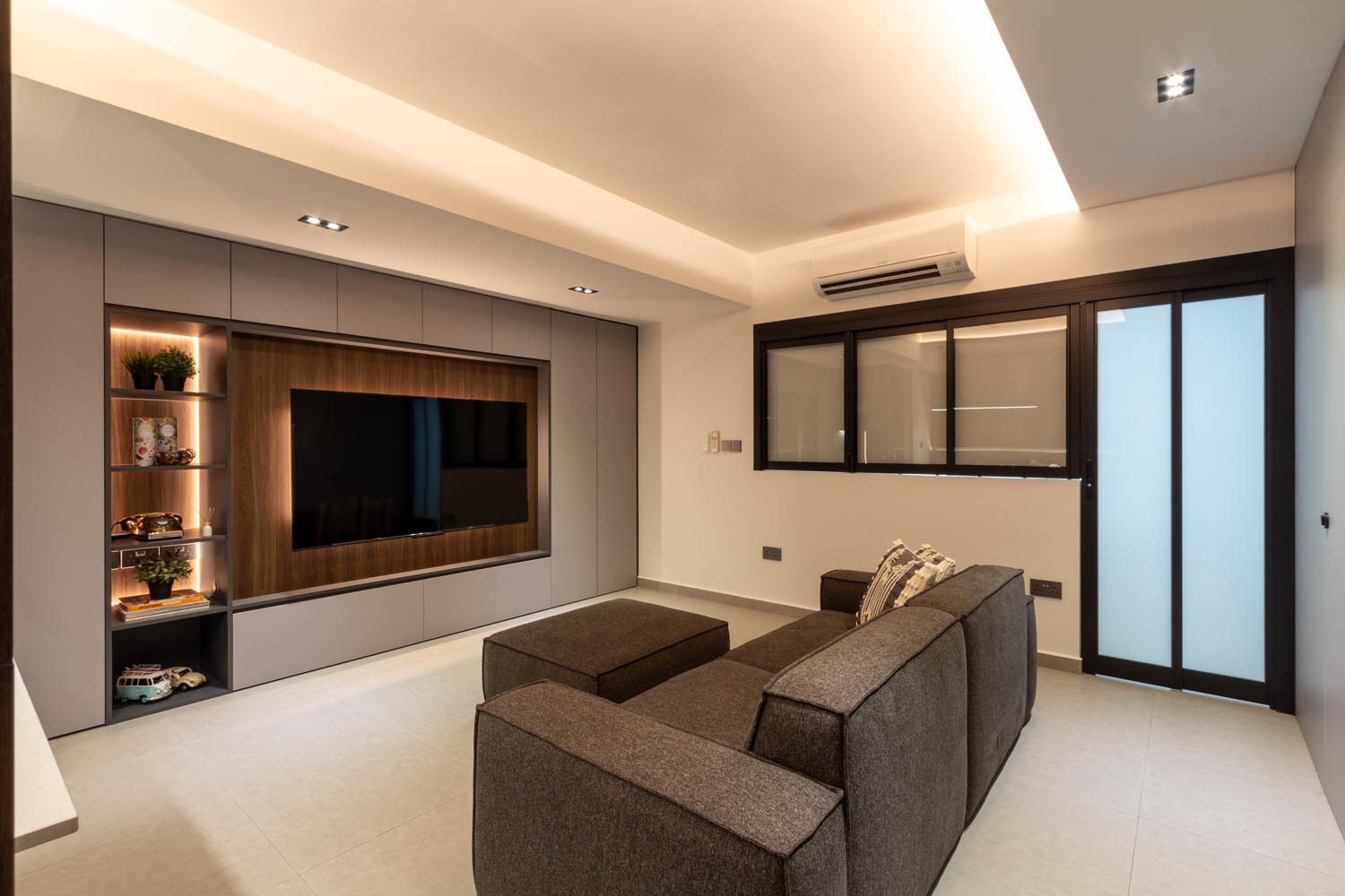 客厅做无主灯，吊顶可以这么来设计！干净简洁，高级感满满