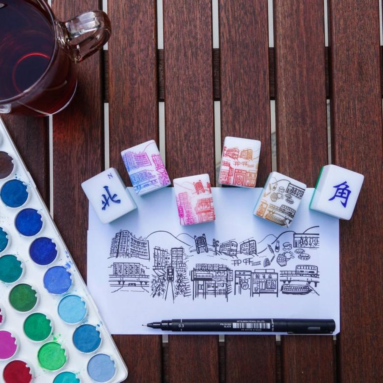 重新设计麻将图案,家庭麻将房设计