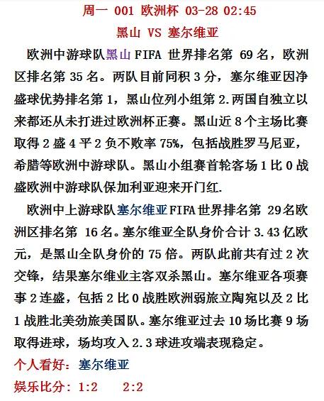 欧洲杯预测今日推荐胜平负,6.27欧洲杯比分预测