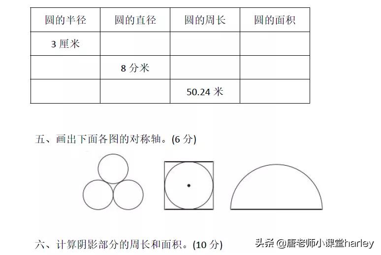 数学六年级第五单元必考内容,六年级数学怎么查缺补漏