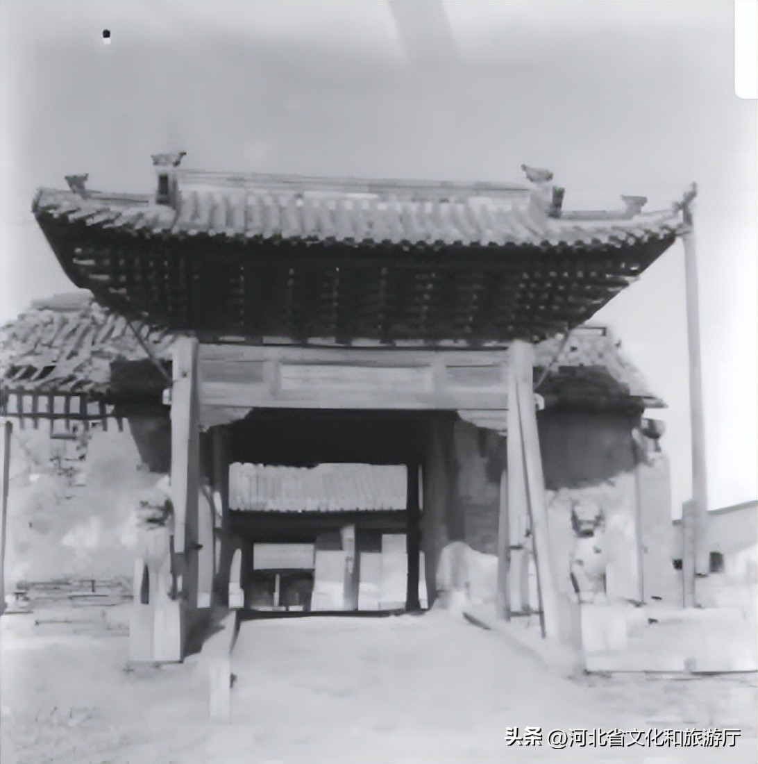正定古塔老照片,正定许家牌坊