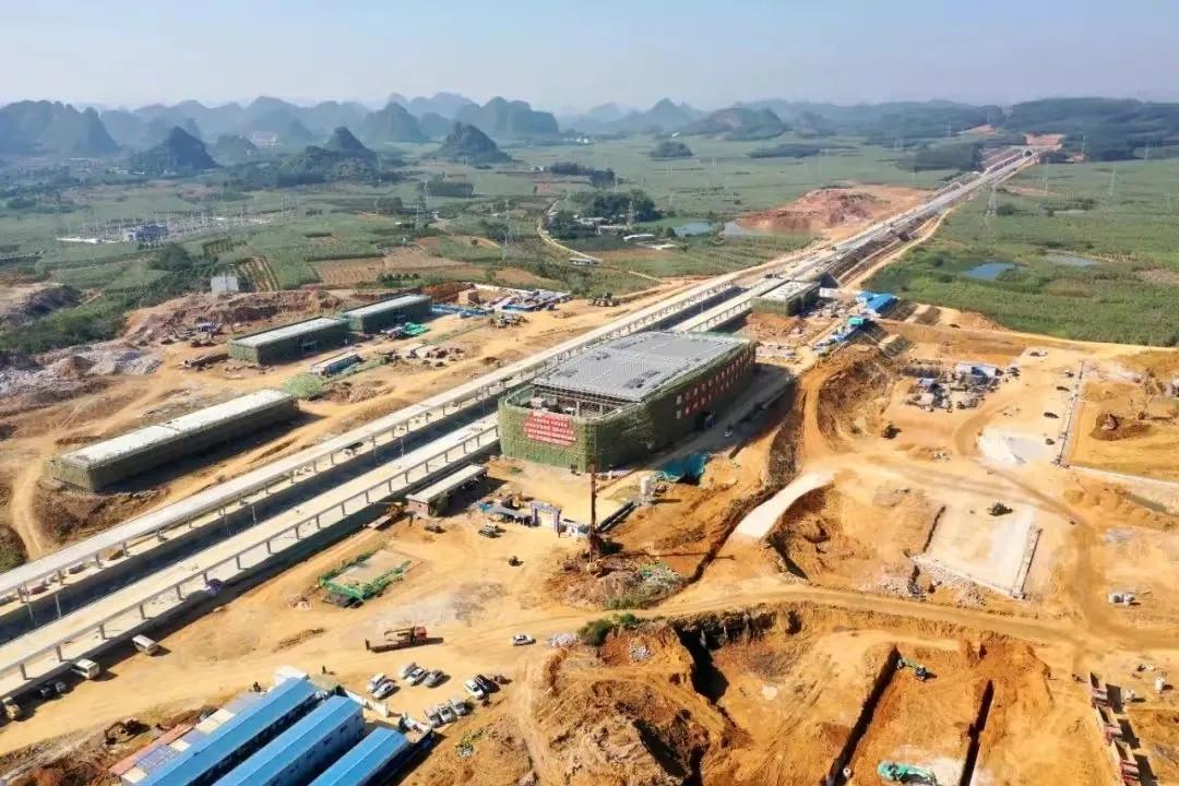 扶绥高铁站最新建设进展,广西扶绥南宁城际铁路
