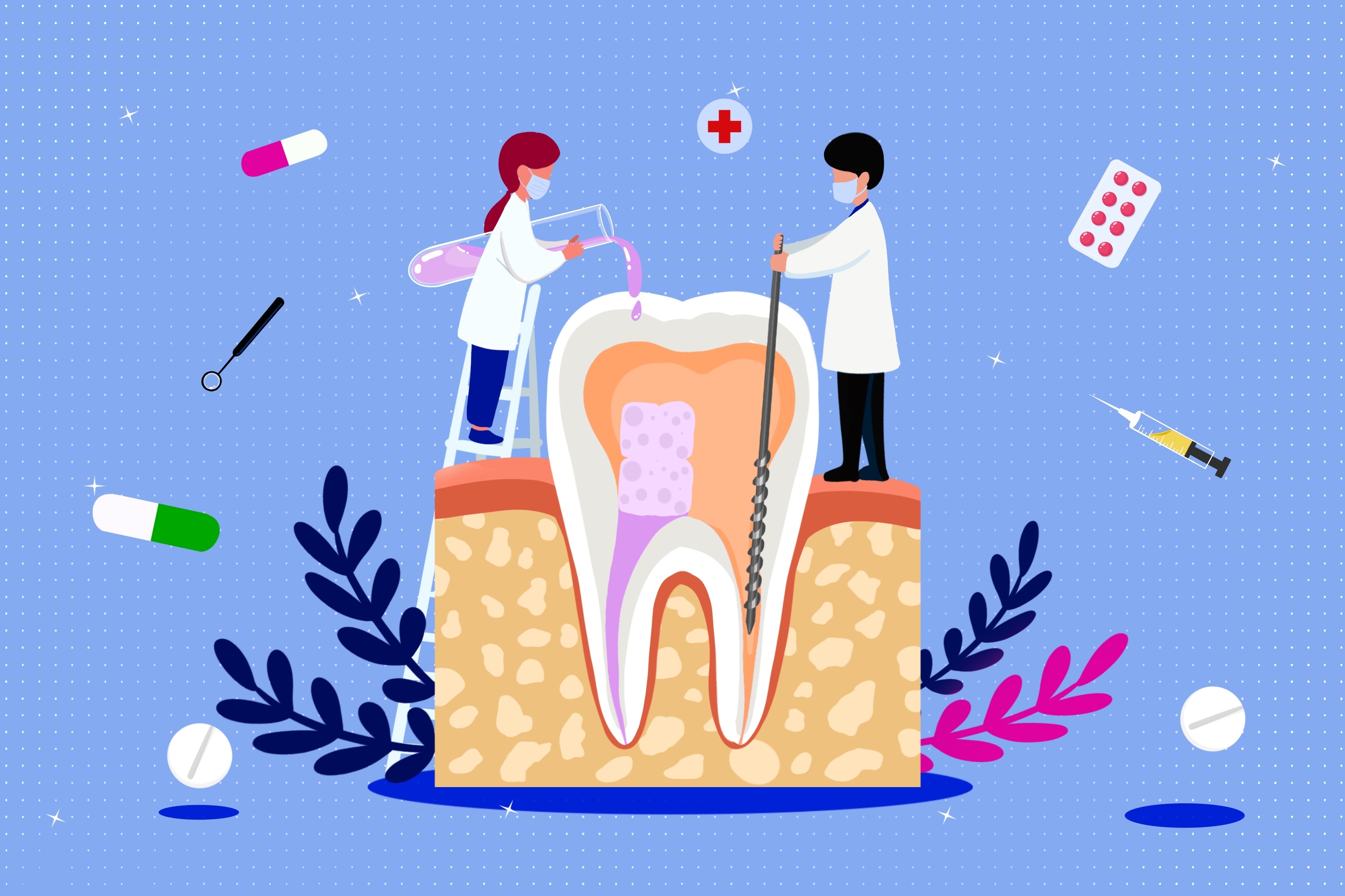 根管治疗洞大好还是小好,根管治疗和修补