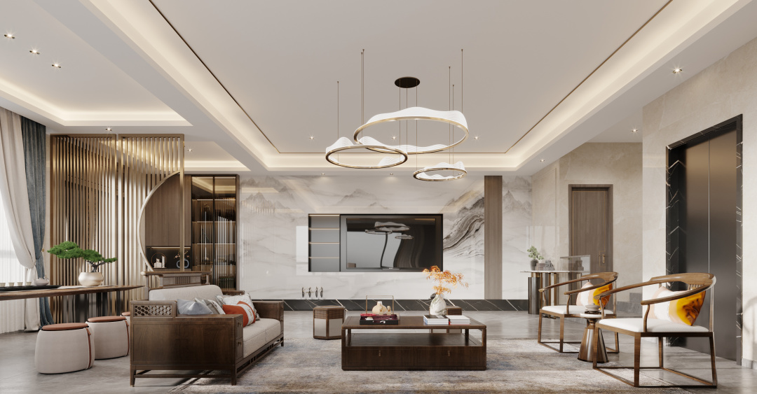 诸暨中式风格装修,诸暨新房装修报价