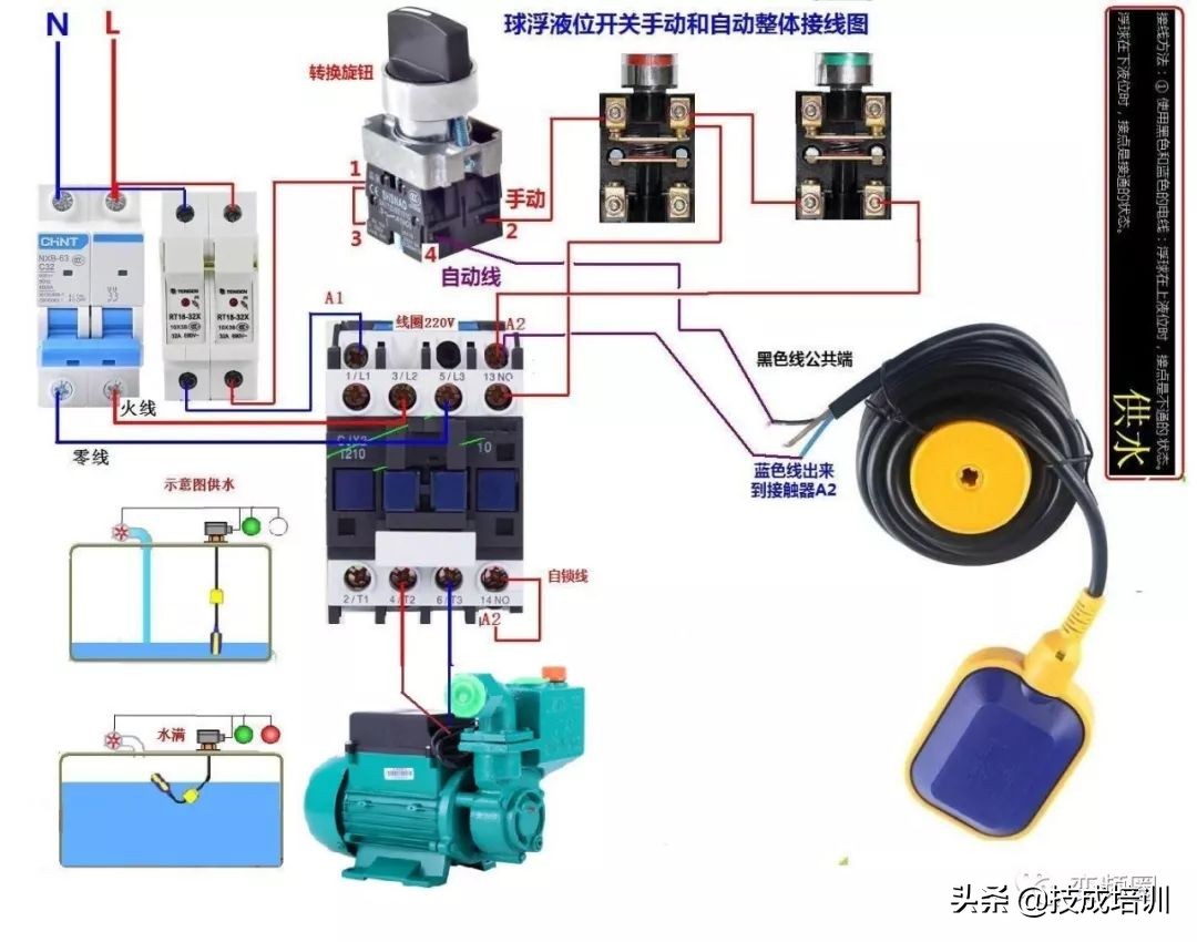 100种电气接线图,电气实物接线图大全