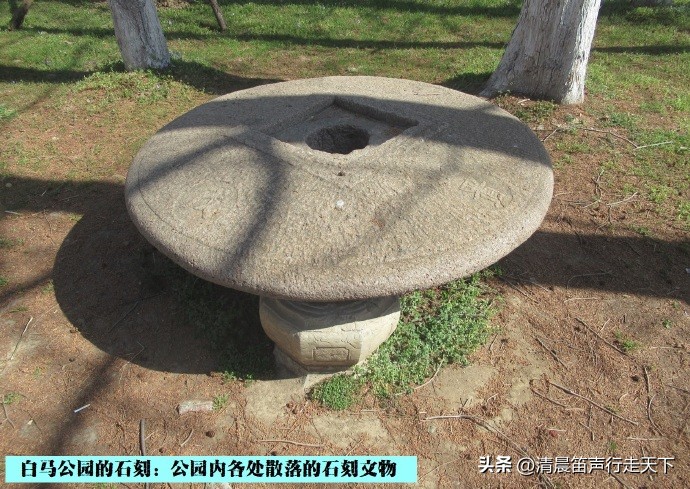 白马公园白马石刻朝代,公园石刻精品欣赏