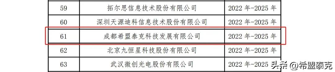 成都希盟泰克科技有限公司,希盟泰克科技发展有限公司