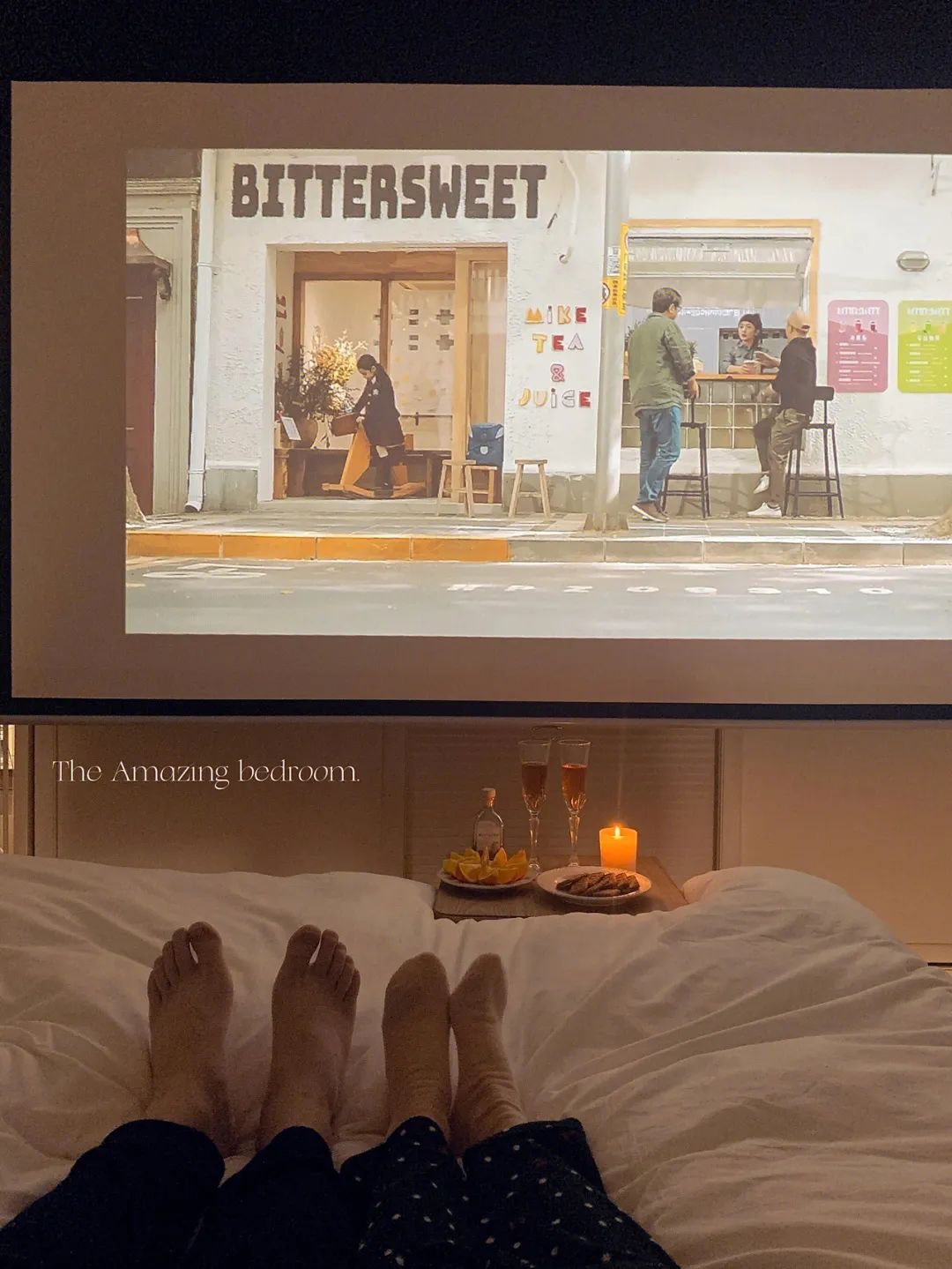 家庭投影仪ktv设备效果,家庭投影仪ktv房间设计案例