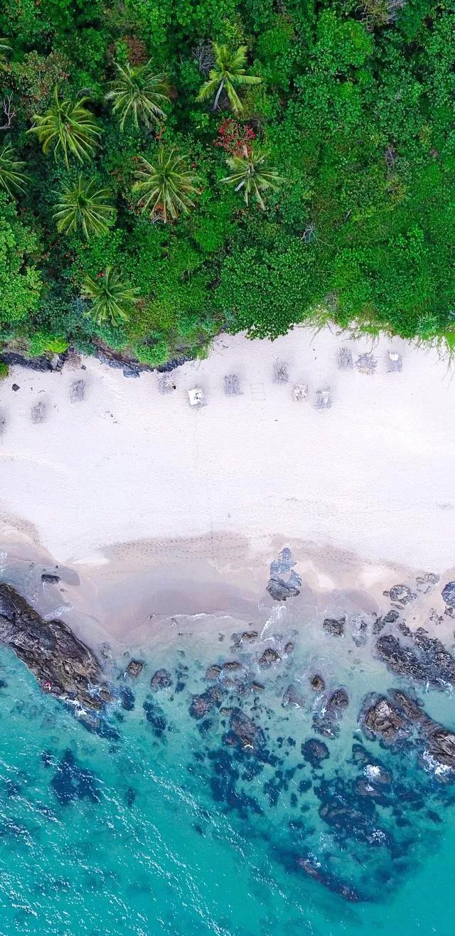 美丽的碧海蓝天壁纸,2018蓝色大海夏天壁纸