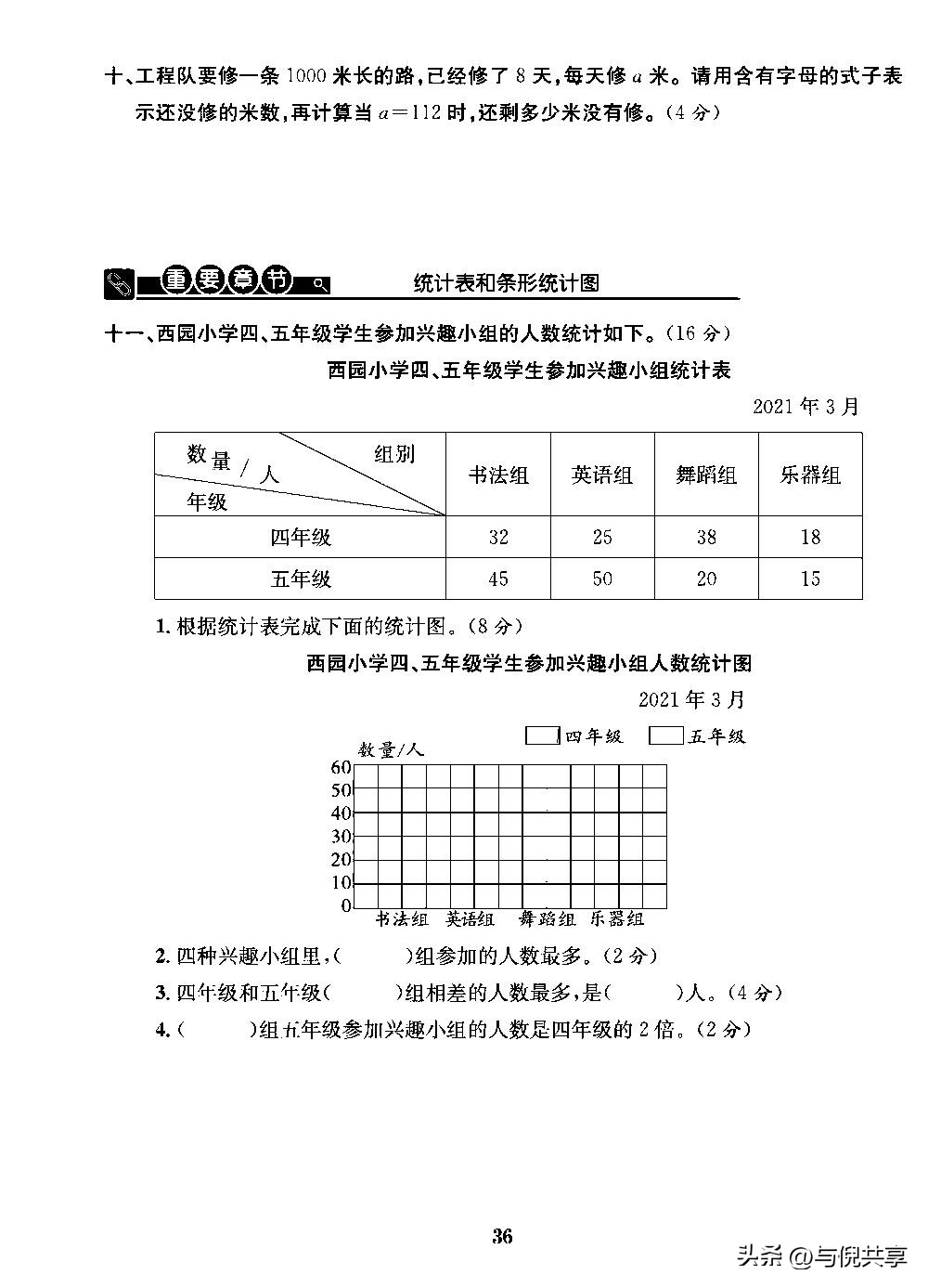 2022苏教版五年级数学练习册答案,苏教版五年级上册数学重点题