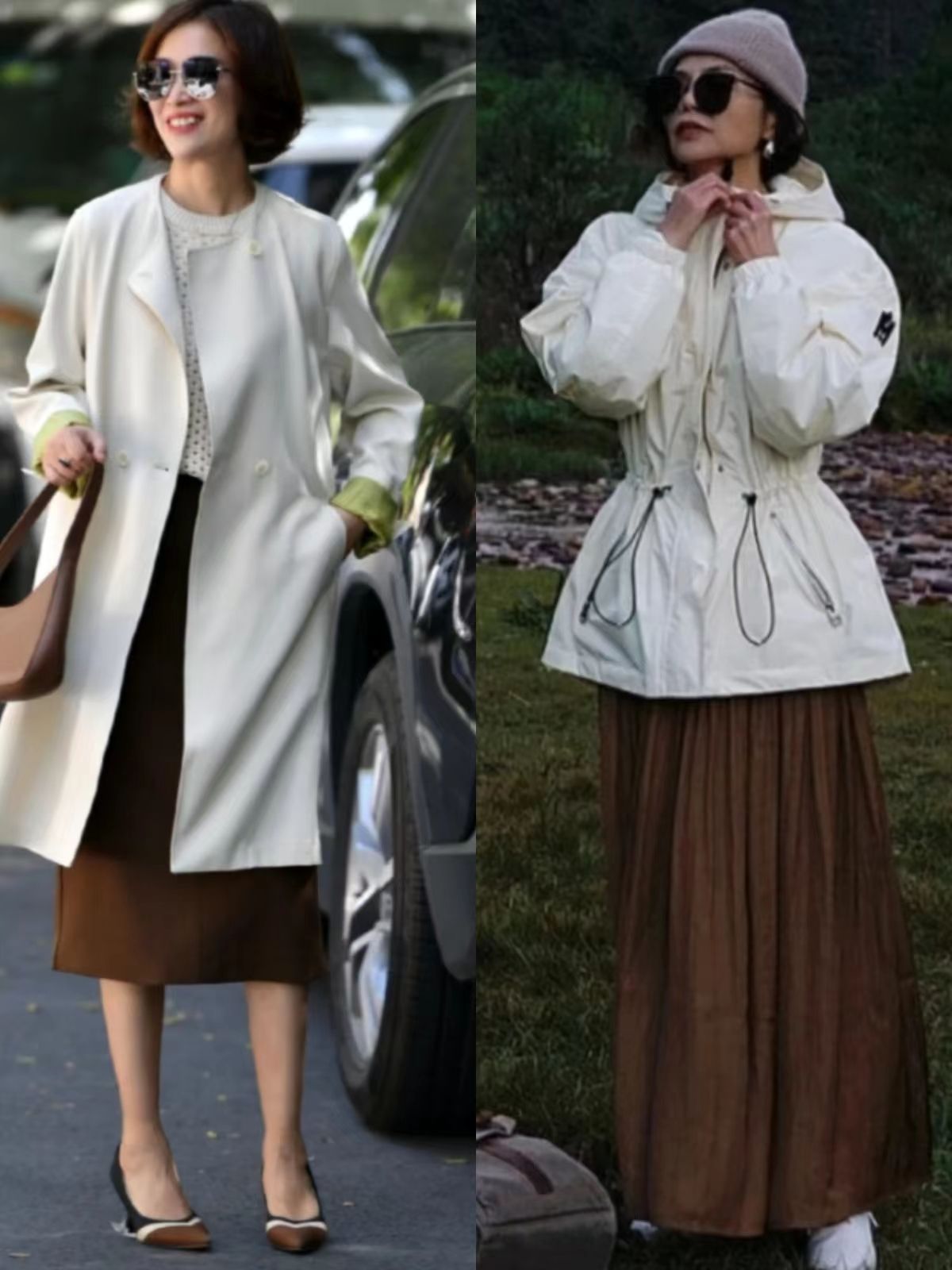 春节这样照着穿气质时尚又减龄,这才是冬天该有的穿着