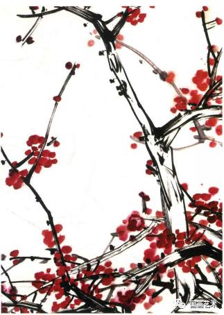 刘存惠梅花的各种画法,梅花基本画法