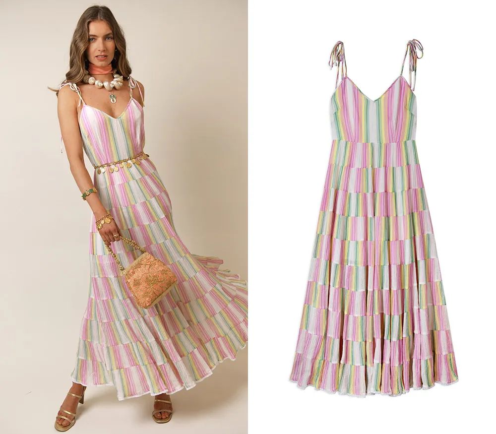 孟晚舟穿的白色连衣裙是什么品牌,孟晚舟同款连衣裙大码