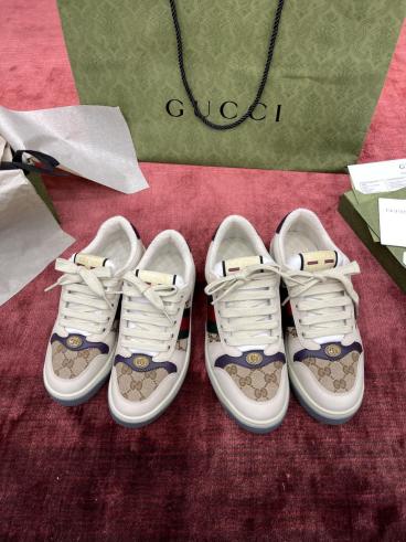 gucci最新款脏脏鞋复古绿色橘色,gucci古驰小白鞋系列全配色春季鞋