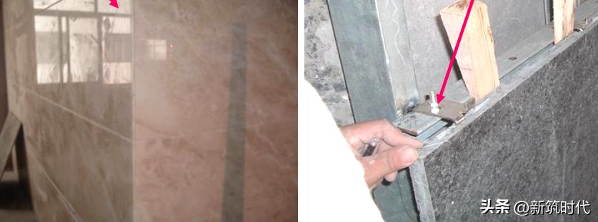 墙面石材干挂的施工规范,墙面石材干挂施工工艺横剖图