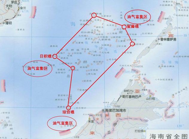 南海石油最多的岛,南海有多少可开采石油