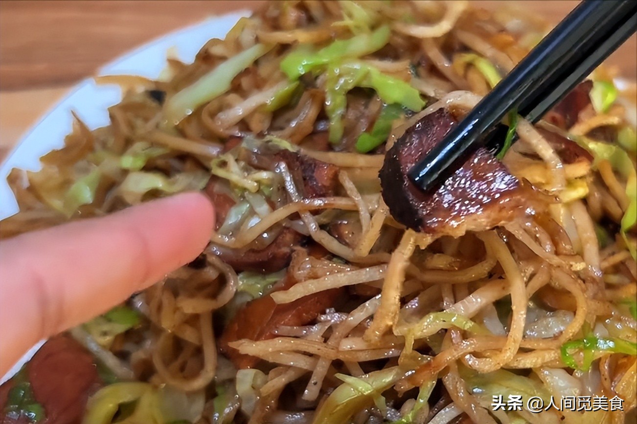 河北有名的快餐店,平山腌肉炒饼