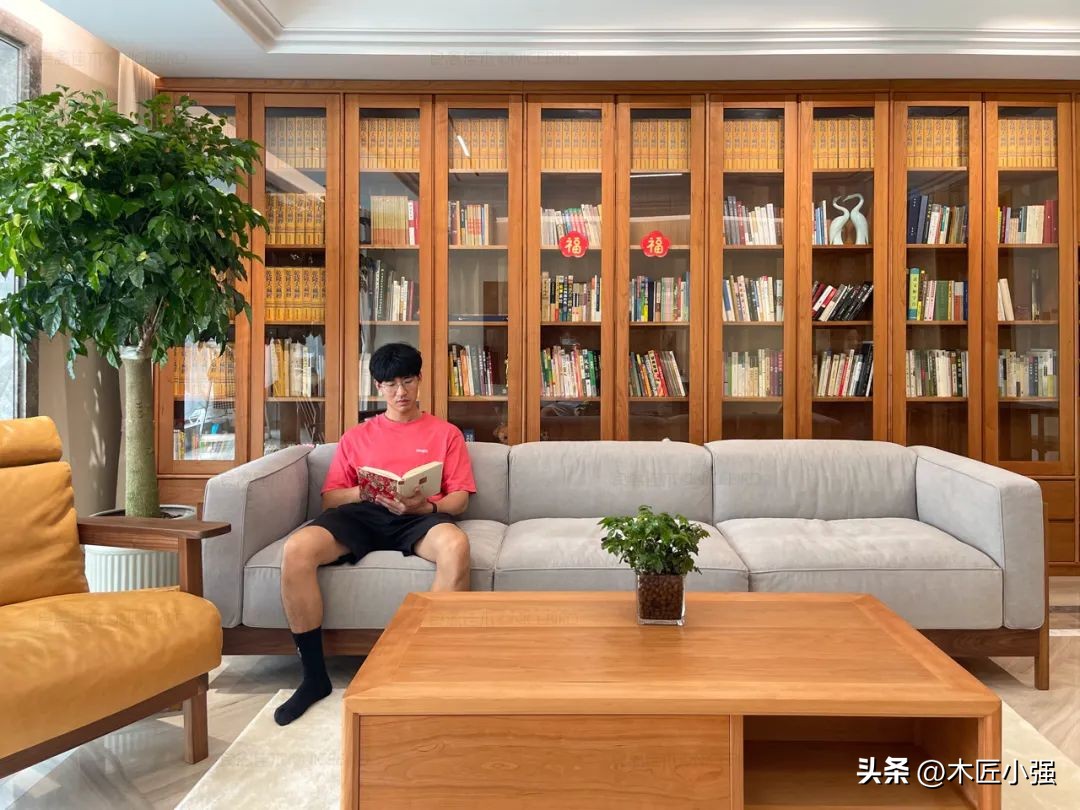 胡桃木极简大平层,北京180平大平层4房