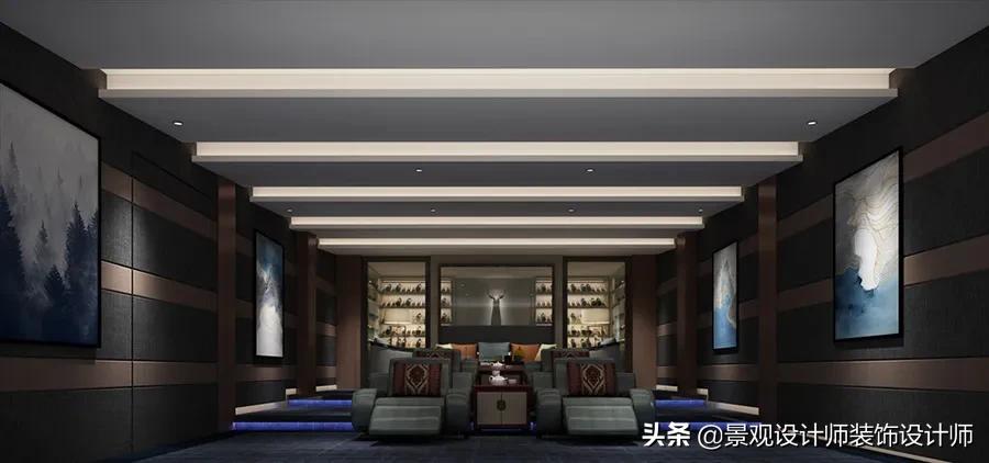 家庭影院KTV设计图纸,家庭ktv与家庭影院一体设计