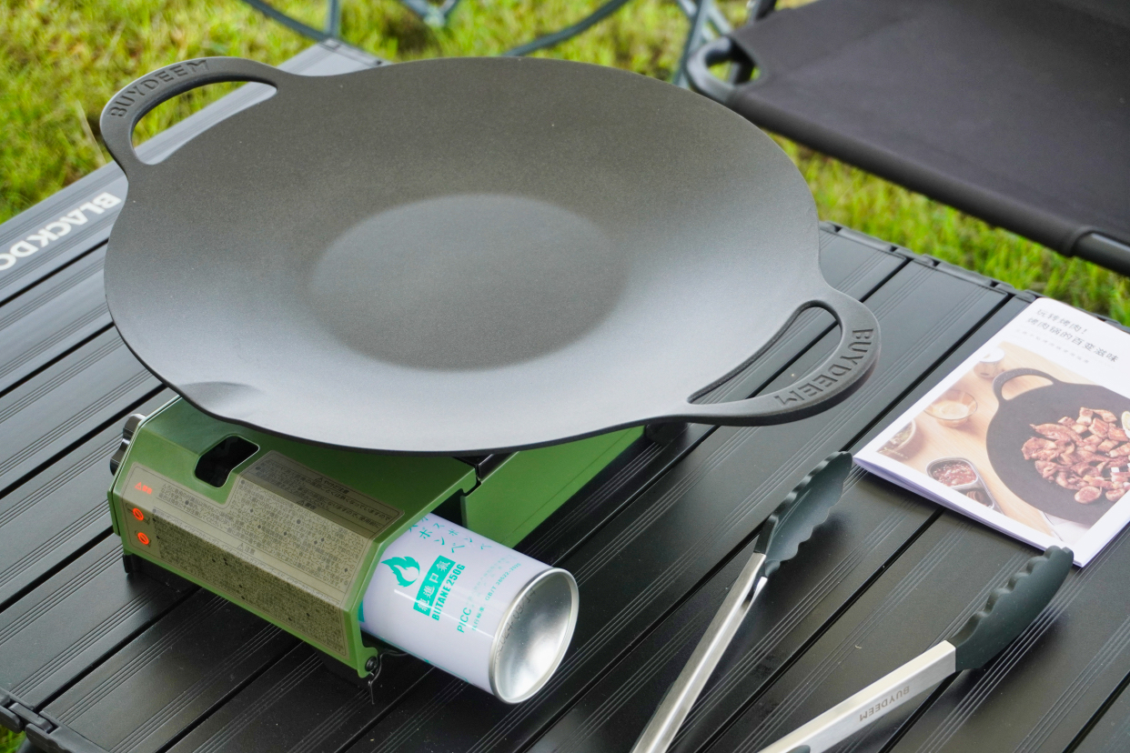 北鼎烤肉不粘锅36cm,北鼎烤肉锅户外露营