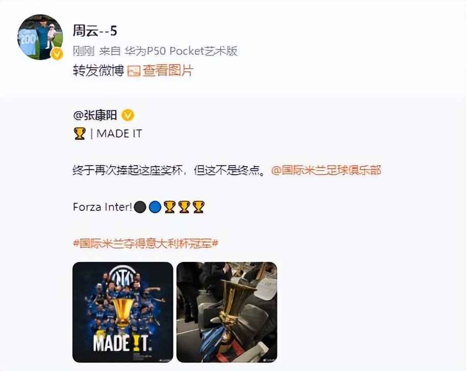 国米夺冠张康阳哭泣,国米张康阳事件真相