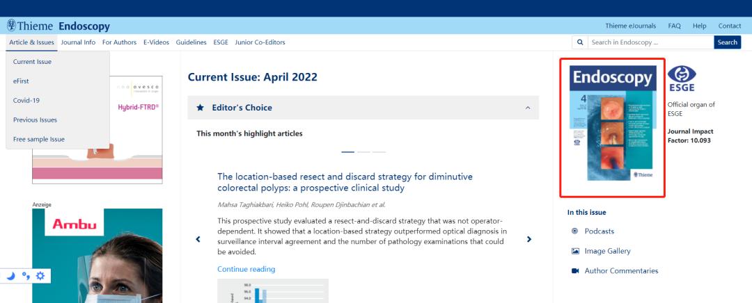 郑州大学第一附属医院消化病院刘冰熔教授团队内镜逆行阑尾炎治疗（ERAT）研究成果荣登国际著名期刊封面