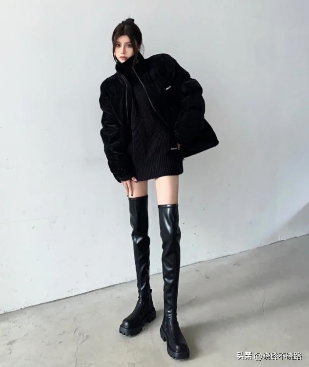 “过膝靴”买了却不会搭？教你3种搭配套路，既显高显瘦还洋气
