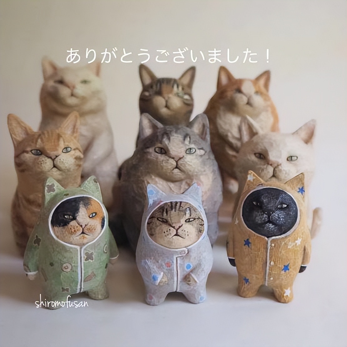 日本艺术家木雕猫,日本木雕艺术家猫