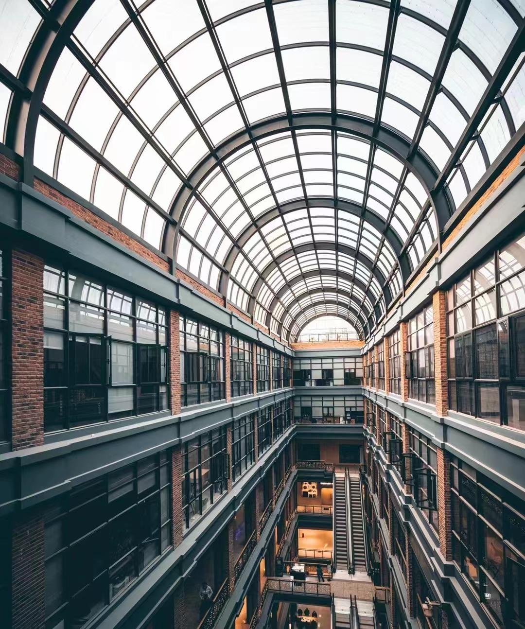 3000平方厂房改造网红店,老厂房改造简约网红店