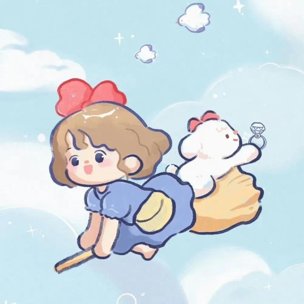 可可爱爱的情侣头像一人一张,对象不是人的情侣头像