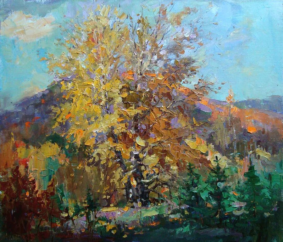 现代俄罗斯风景油画经典作品欣赏,米沙金油画作品