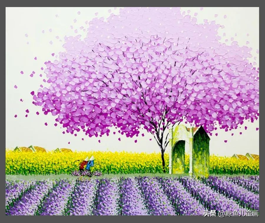 色彩丰富的绘画作品中国风,色彩鲜艳视觉冲击力强的绘画作品