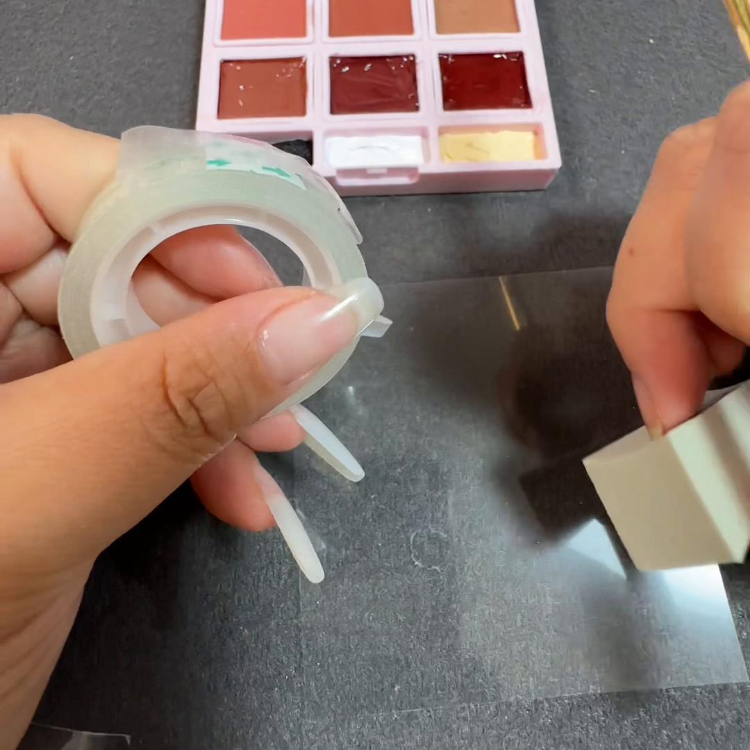 拍拍胶渐变详细美甲教程,拍拍胶美甲渐变款