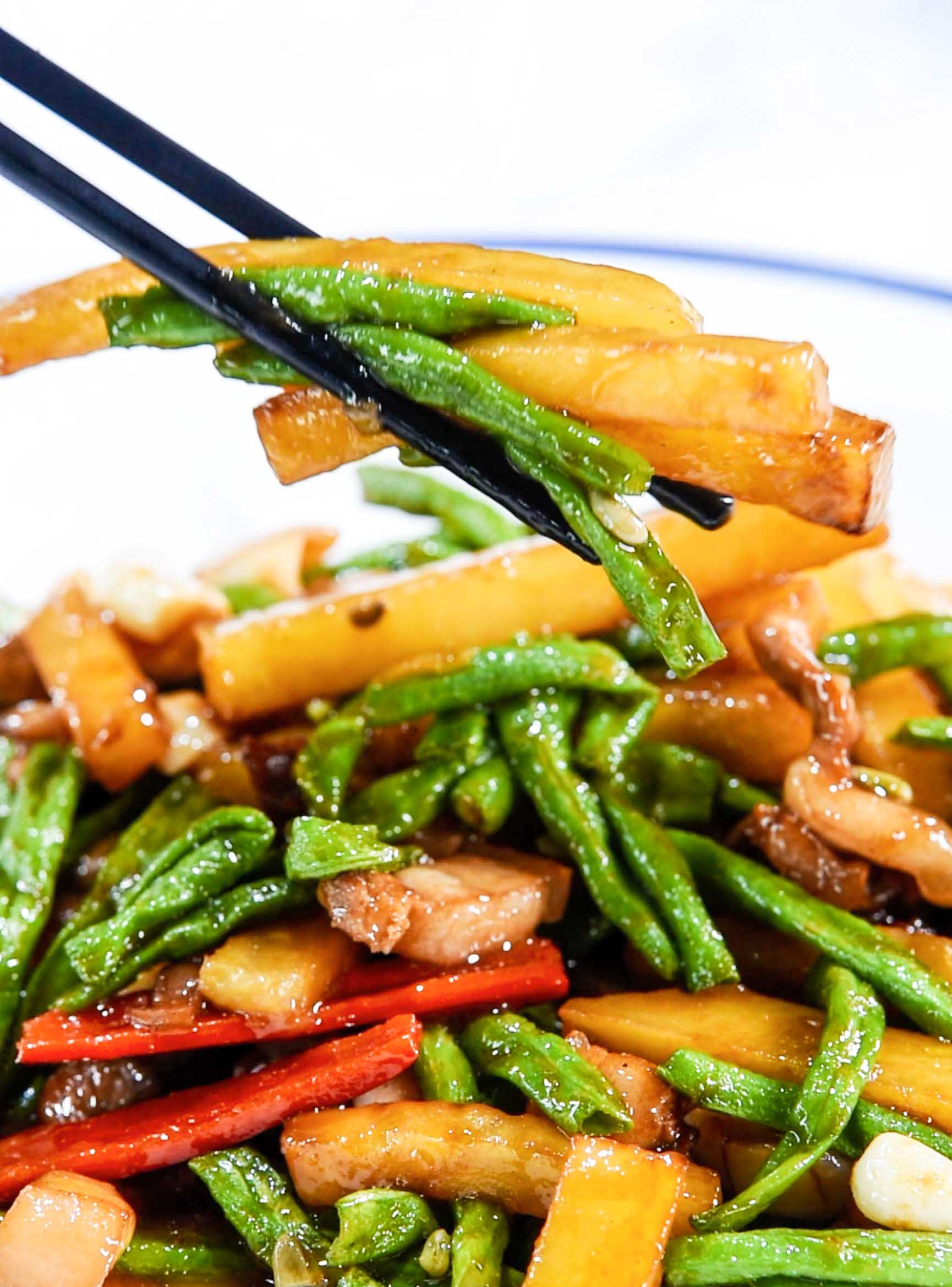 土豆豇豆的家常做法下饭菜,土豆豇豆的做法家常菜