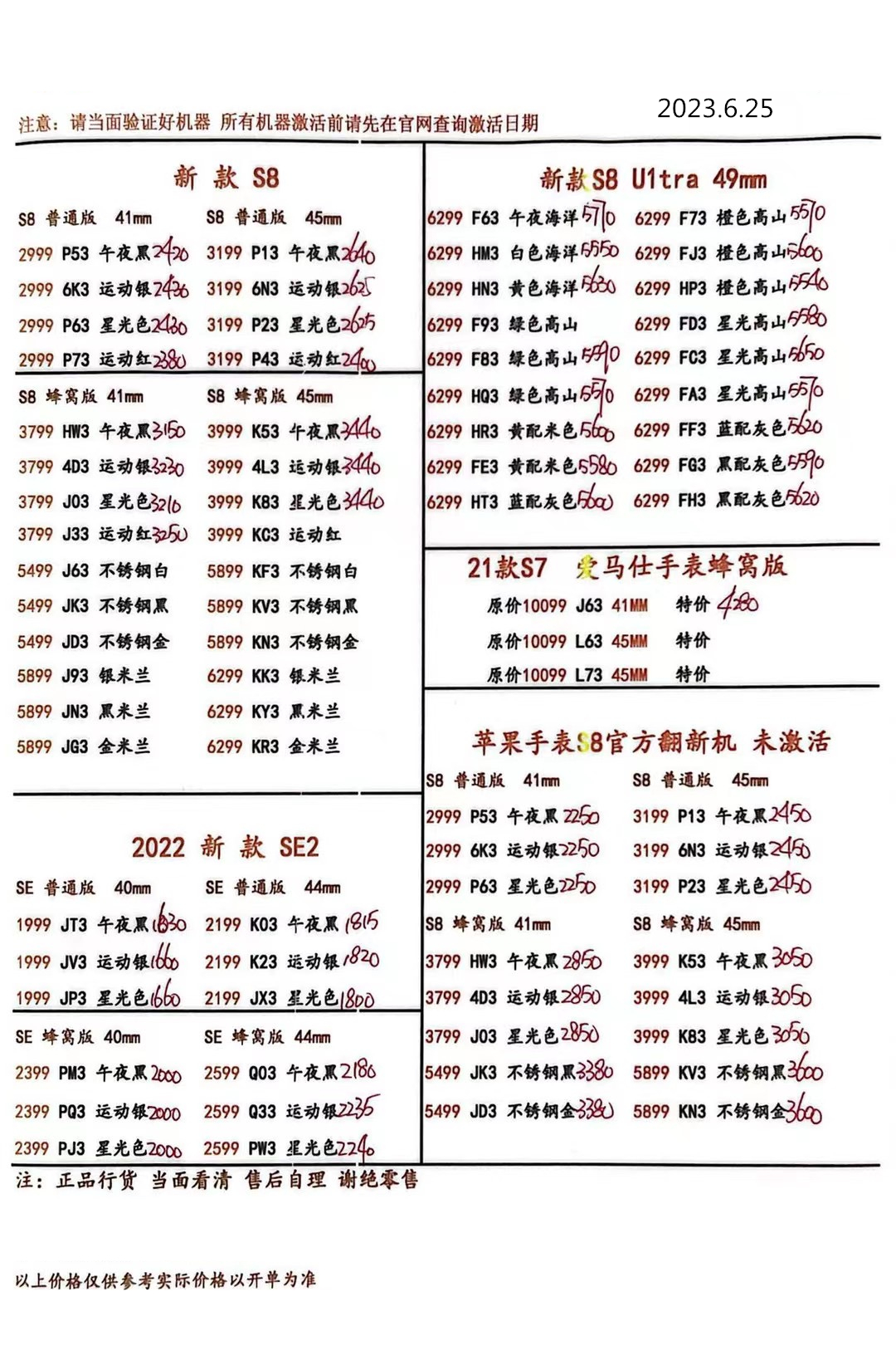 华强北手机报价单每日更新,华强北远望手机市场批发报价单