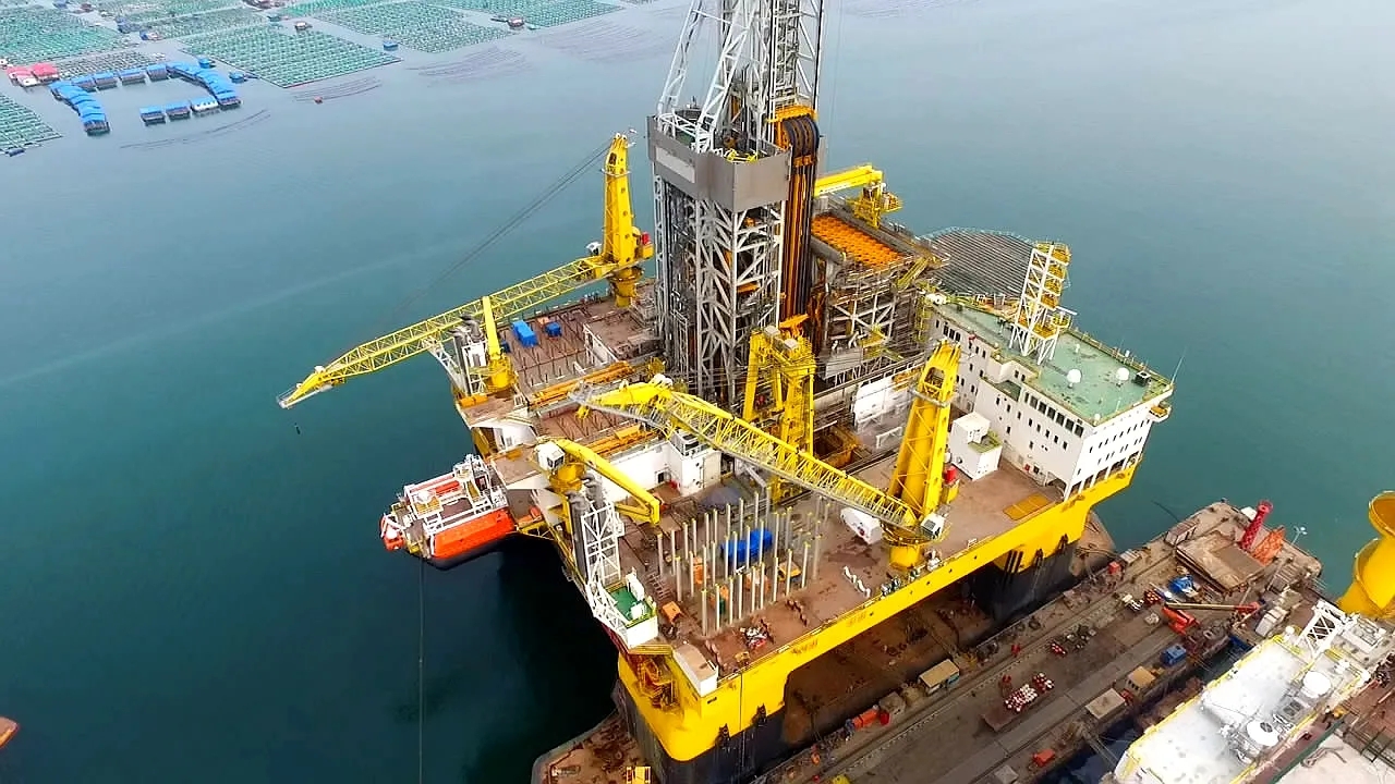 中国有多少海洋钻井平台,海洋钻井平台钻井原理