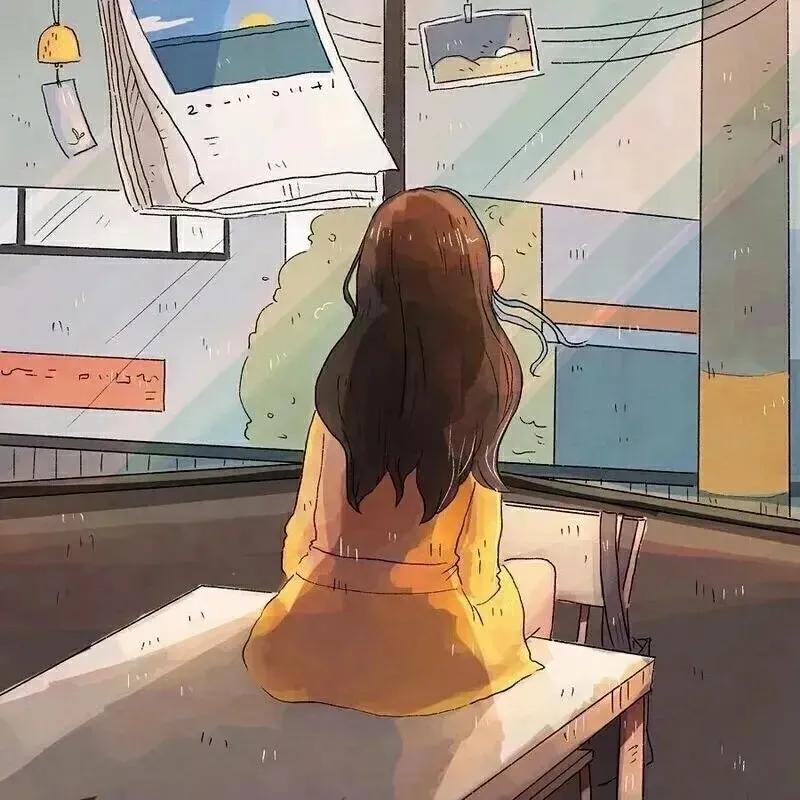 优质头像女高级动漫背影,头像高级小众女生背影动漫