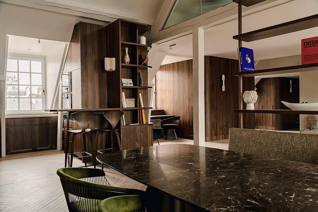 挑高loft新中式风格公寓,28平loft公寓简洁清新风格