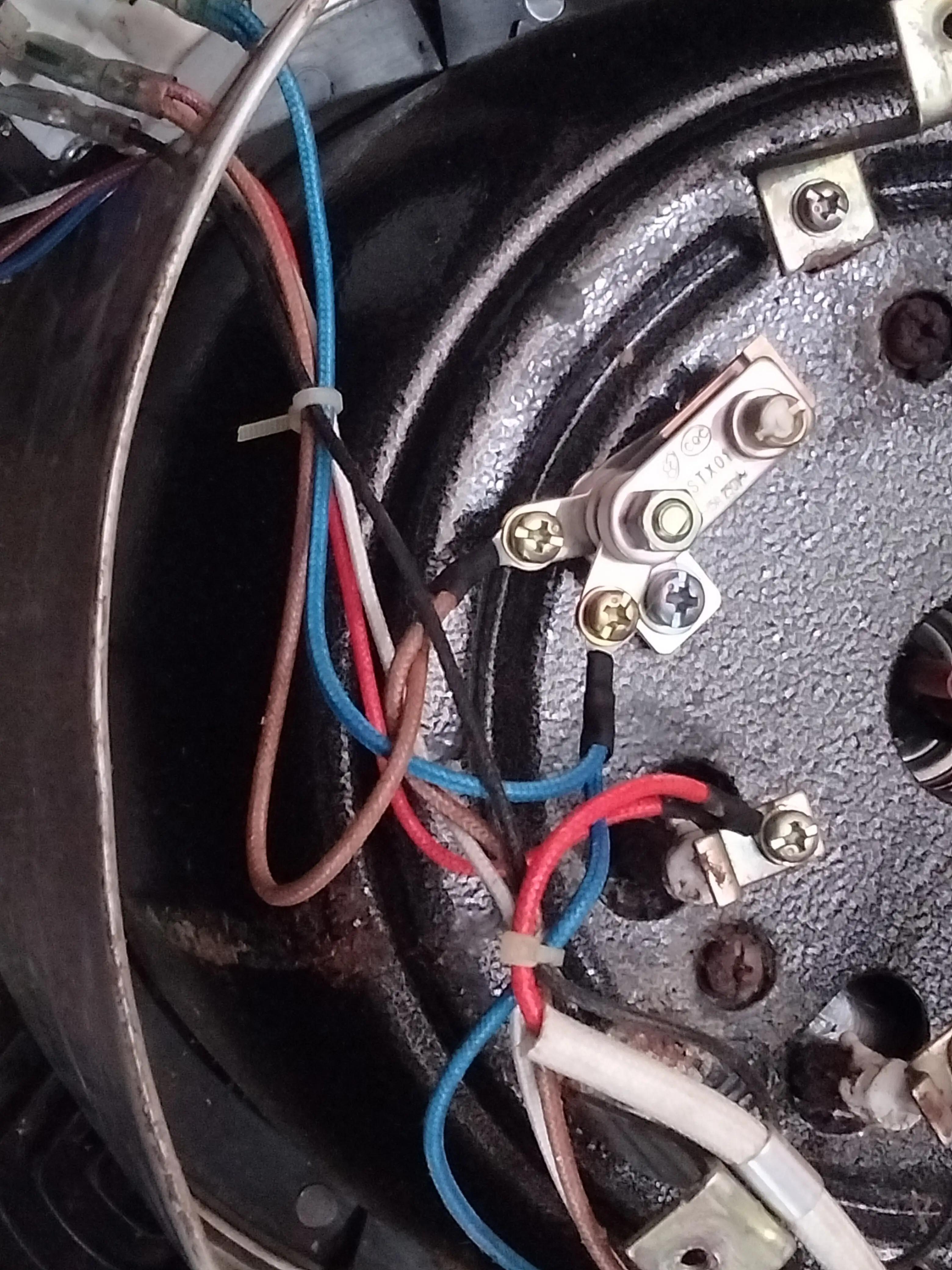 机械电压力锅电路板内部线怎么接,手扭式电压力锅接线实物图