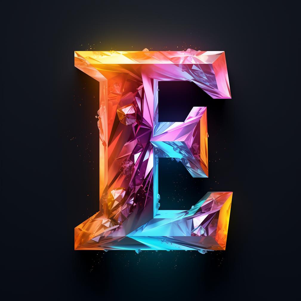 d字母设计,水晶字母设计