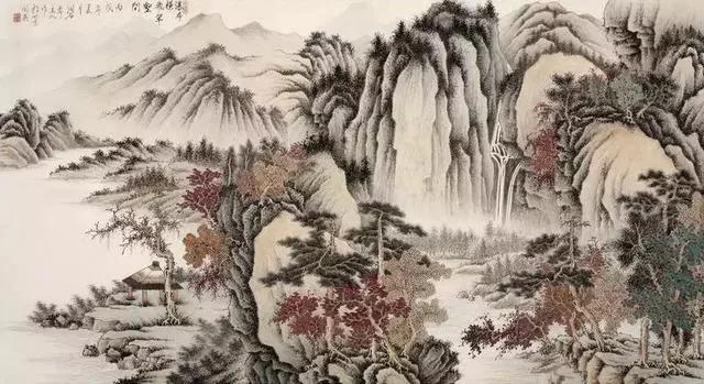 中国山水画名家作品欣赏书,清代山水画名家作品集一册