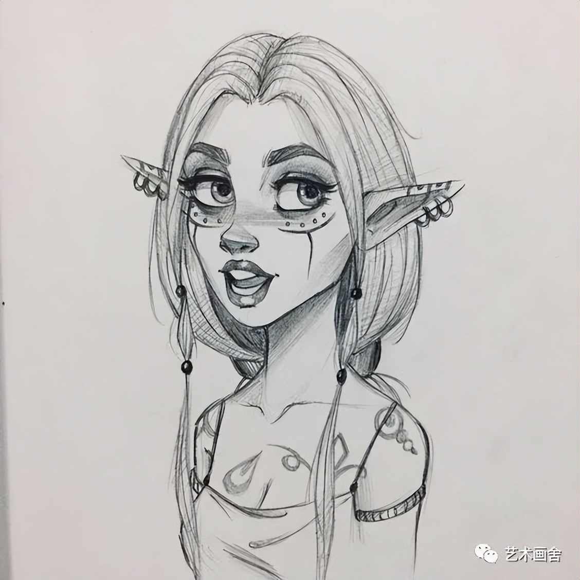 素描绘画是采用哪种表现技法,如何学会素描画动漫人物