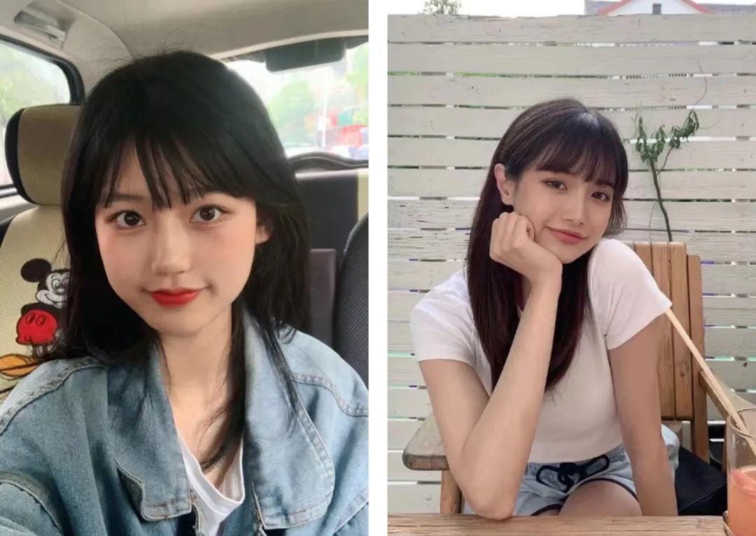 不尝试下刘海你永远不知道多减龄,不容易剪残适合全部脸型的刘海