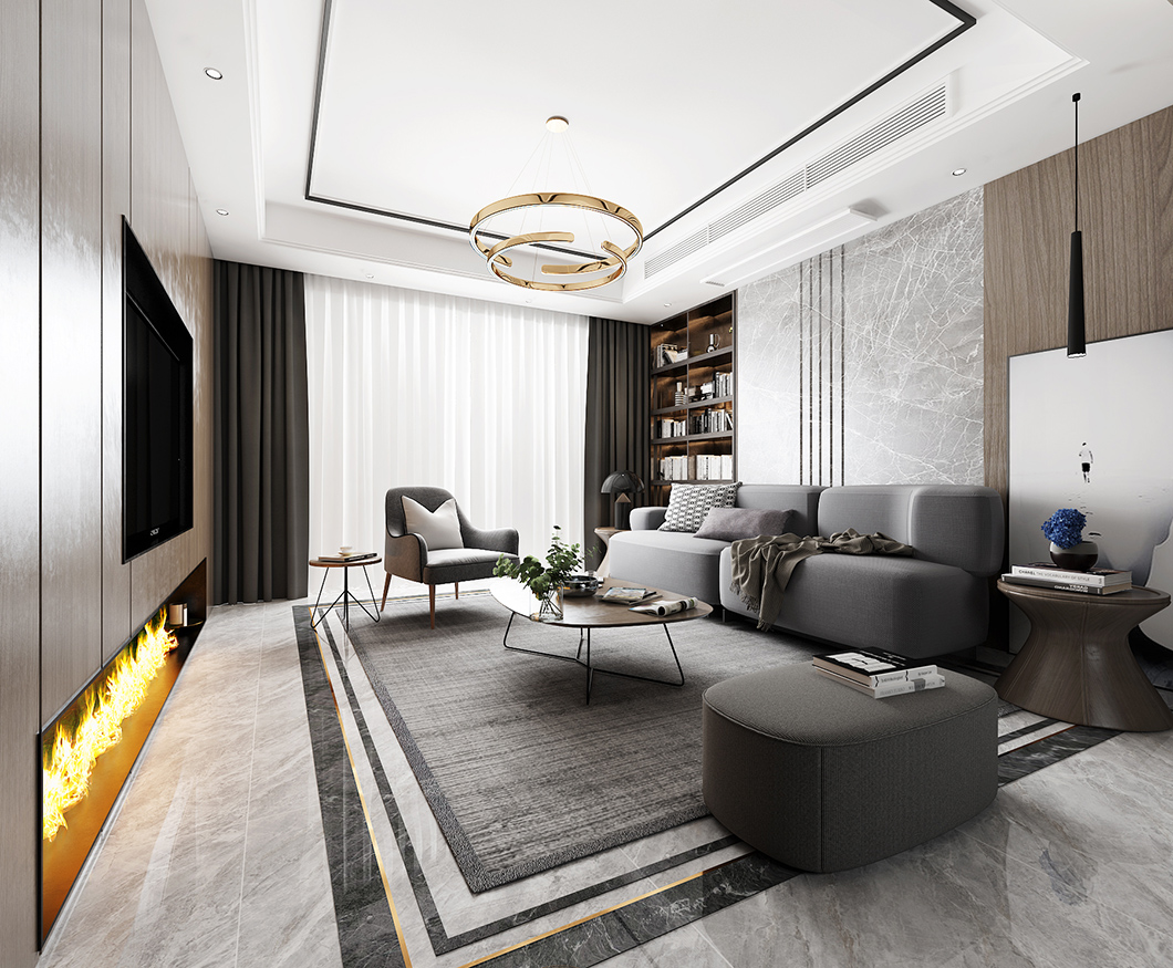 30款客厅吊顶图片,简装吊顶客厅效果图