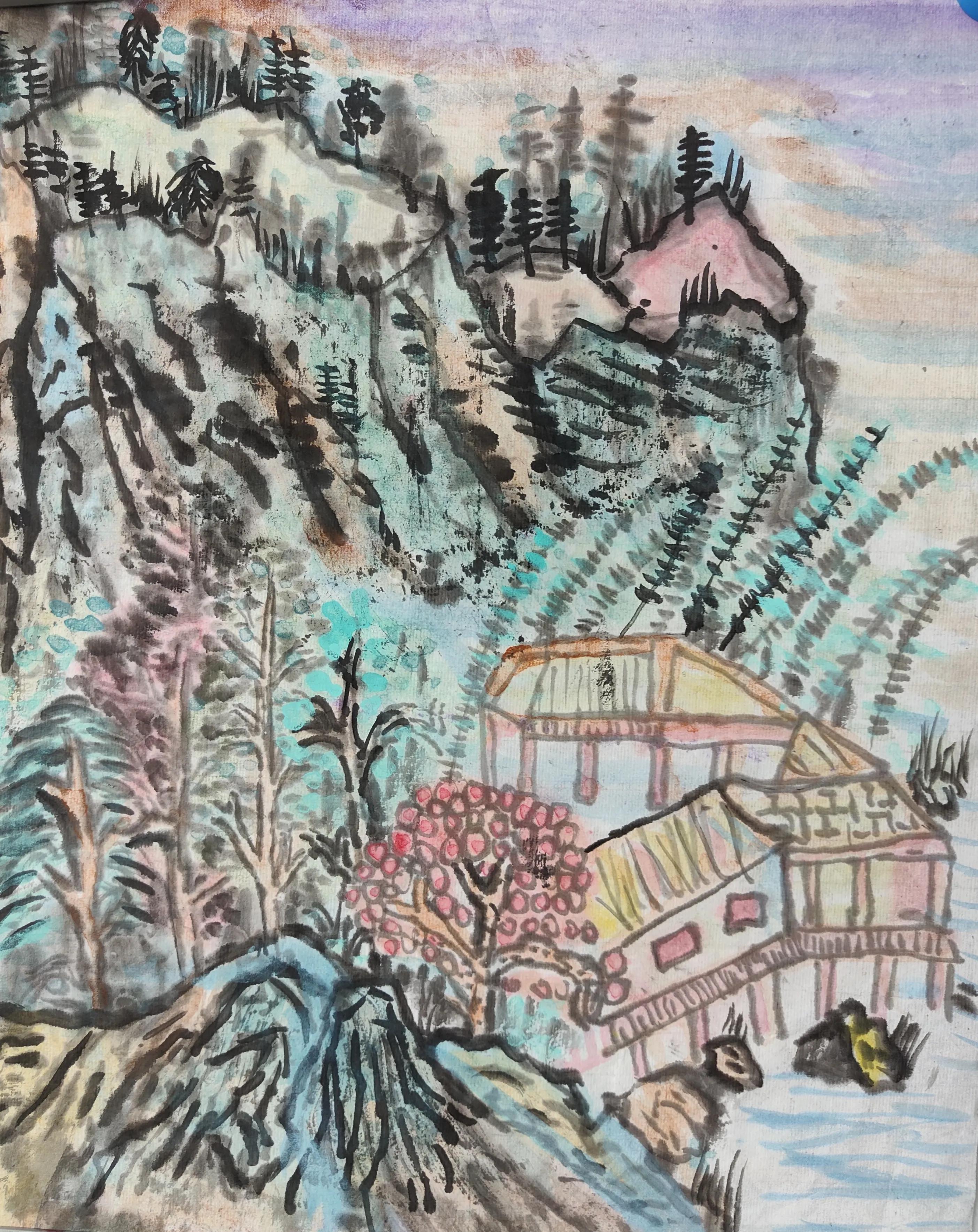 心底无私，故能涉笔成趣新世纪艺术培训学校儿童国画欣赏