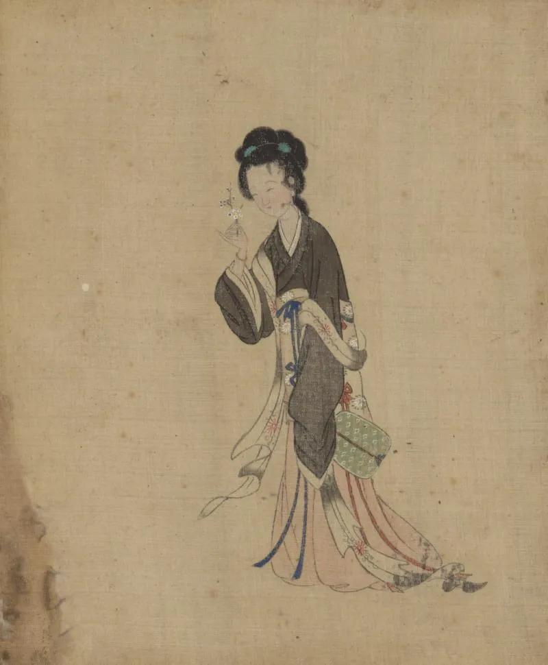 清冷枚仕女图绢本,清冷枚简介