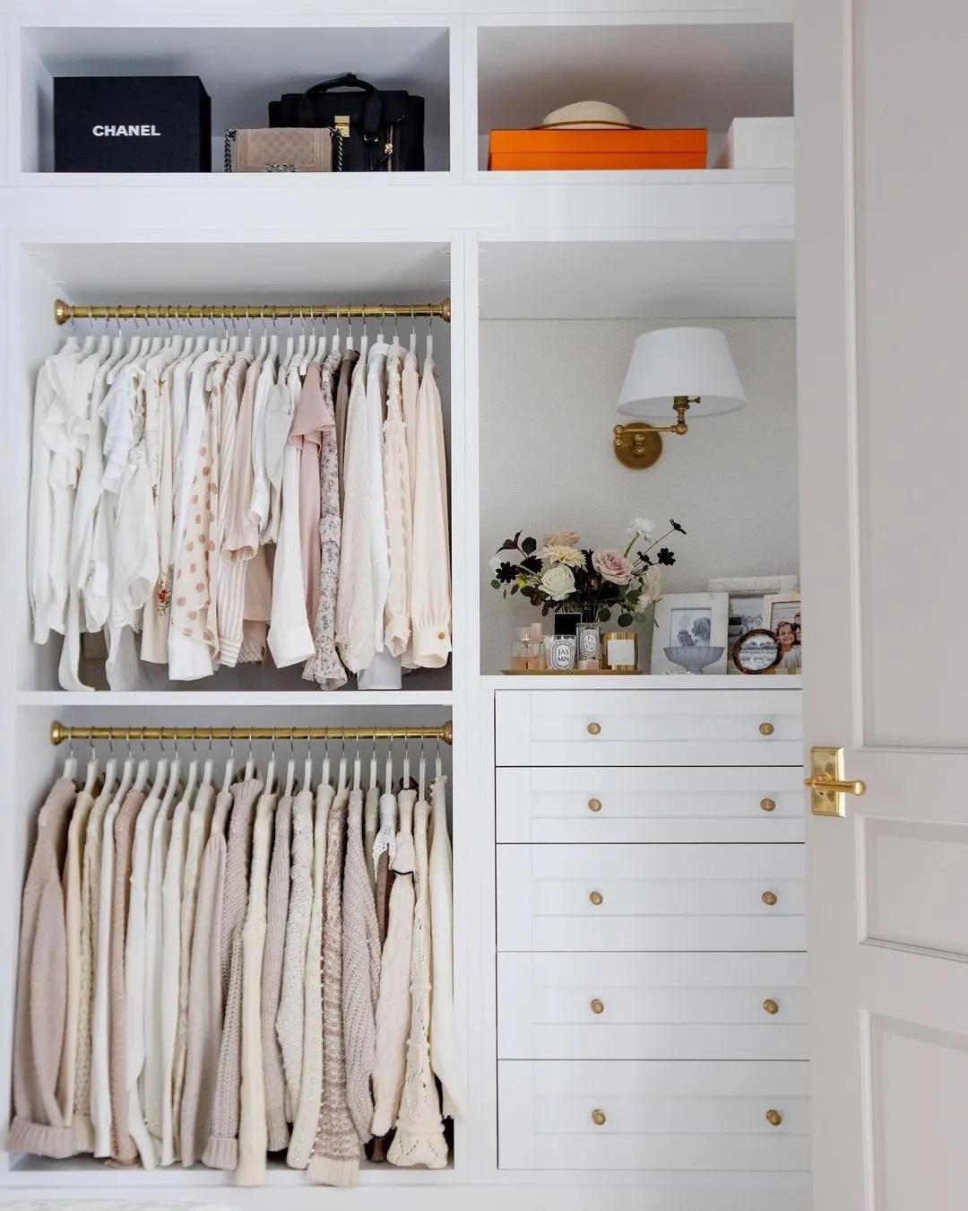 走入式衣帽间要做多大最合适,家庭步入式衣帽间设计尺寸