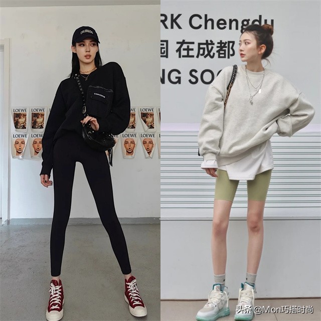 卫衣搭配宽松直筒牛仔裤好看吗,卫衣搭什么版型的牛仔裤好看