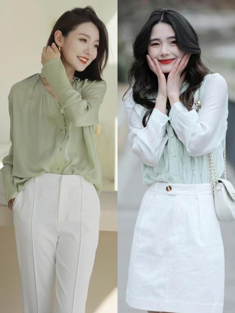 上班穿什么颜色的衬衫好看,职场女性穿衬衫